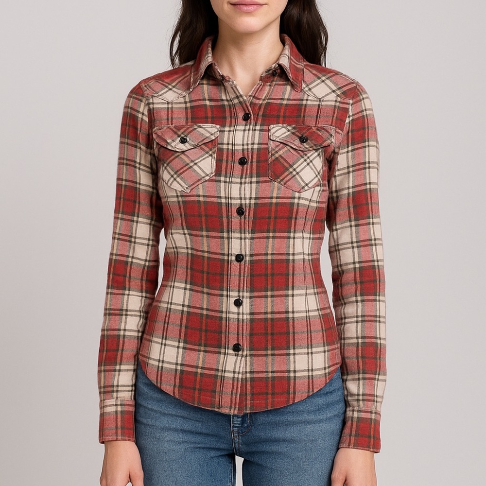 Vintage Plaid  flannel shirt eland‎